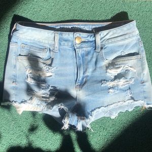 Destroyed AEO Jean Shorts